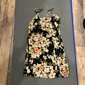 Billabong black floral dress/cover up. GUC size XS